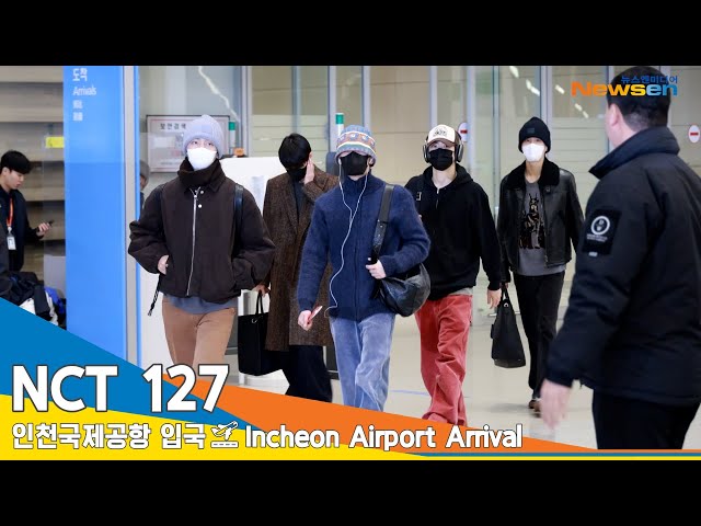 [4K] NCT 127, 멋짐 휘날리며~✈️인천공항 입국 24.1.9 #NCT127 #Newsen