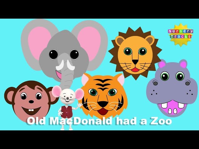 Animal Sounds Song | Old MacDonald had a Zoo | NurseryTracks