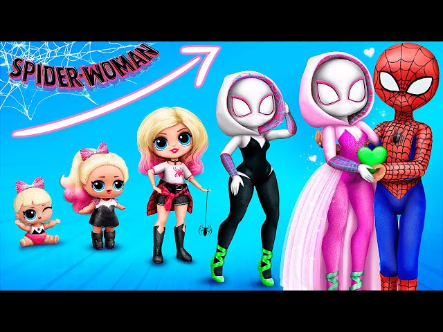 Gwen Stacy Growing Up in Spider-Verse! 31 Dolls Hacks