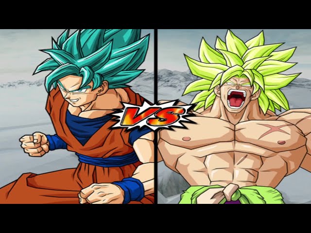 Goku, Vegeta Blue Evolution, Gogeta vs Broly Legendary Super Saiyan DBS【DBZ: BT4 v12 English】Extremo