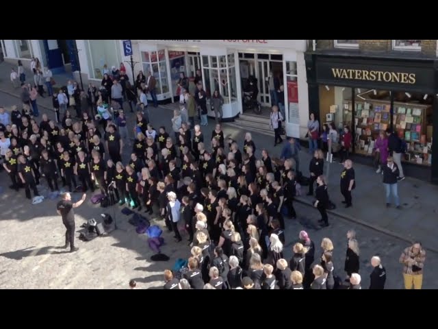 Rock Choir Flashmob in Guildford 2022 - Lady Gaga, Bradley Cooper - Shallow (A Star Is Born)