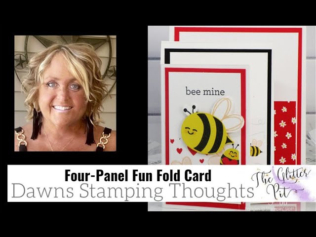 Four-Panel  Fun  Fold  Bee  Card