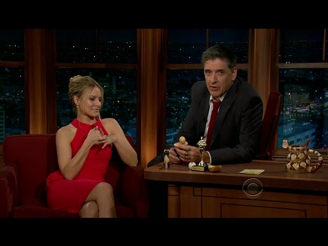 Late Late Show with Craig Ferguson 1/13/2012 Kristen Bell, Louie Anderson