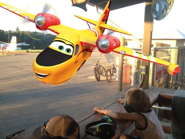 Watching the real Planes Fire & Rescue