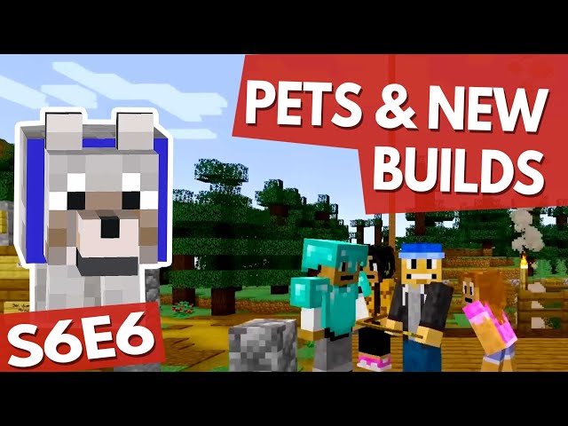 Minecraft Adventure: Finding Puppies and Building Houses! - S6E6