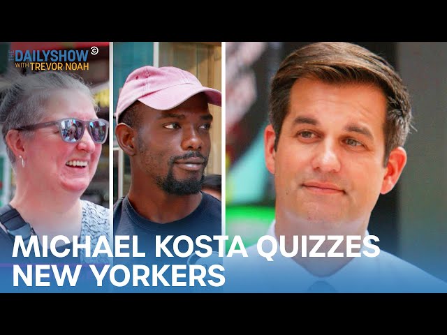 Michael Kosta Asks New Yorkers to Fill Him In on the News | The Daily Show