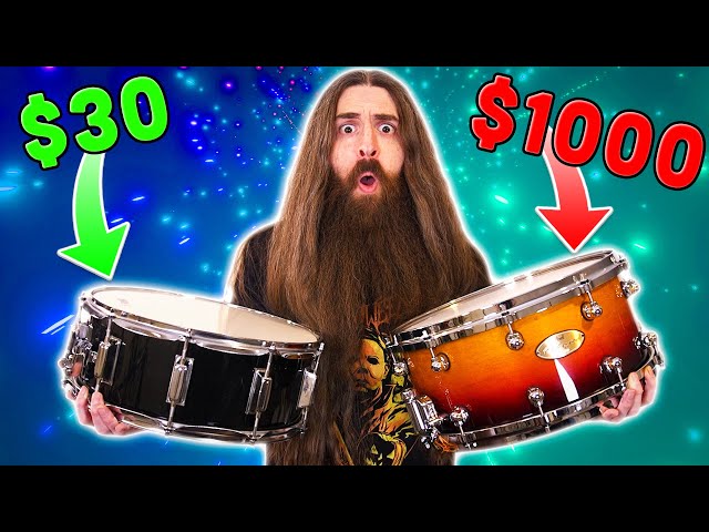 $30 vs $1000 Snare Drum!