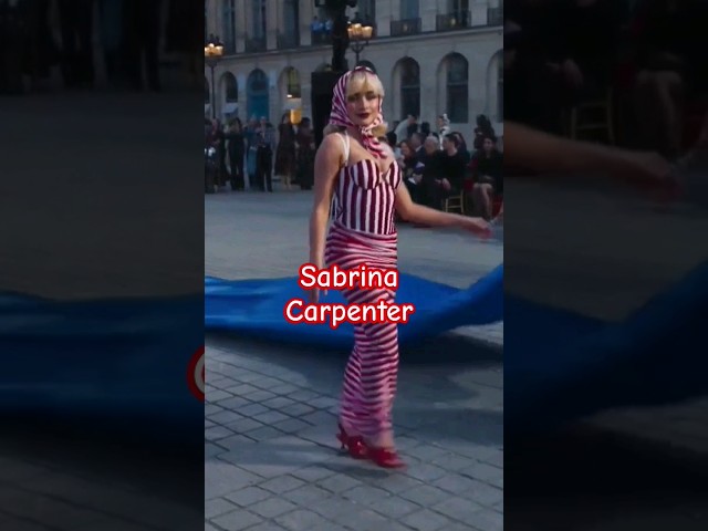 Sabrina Carpenter en el show de #vogue en Paris
