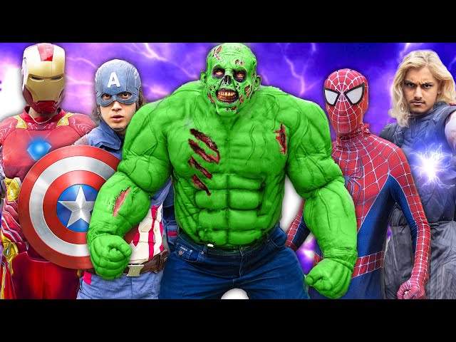 Zombie Hulk VS Avengers - Reverse Hide and Seek!