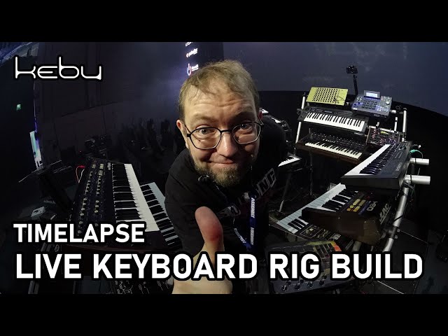 Timelapse of Kebu's live keyboard rig build