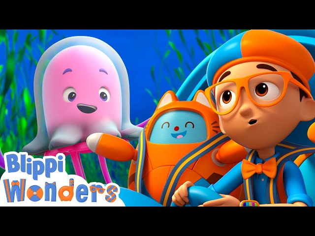 Blippi explores the Ocean floor !| Blippi Wonders Educational Videos for Kids