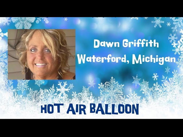Hot Air Balloon Triple Panel Fun Fold Card