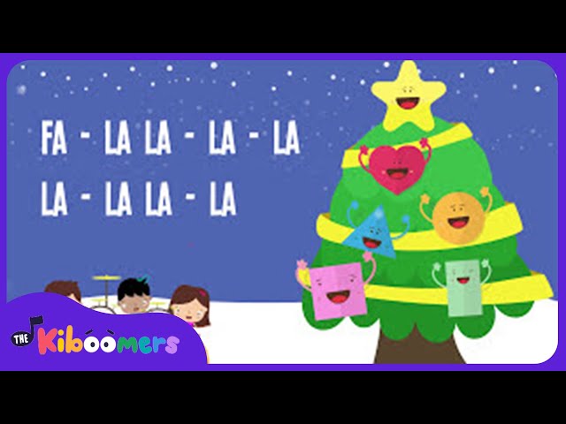 Draw Shapes On the Christmas Tree Lyric Video - The Kiboomers Preschool Songs & Nursery Rhymes
