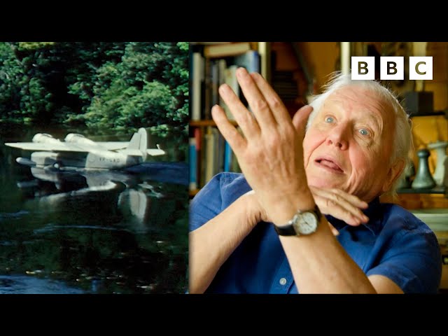 Attenborough recalls SCARY plane take off 😨 | David Attenborough's Zoo Quest in Colour - BBC