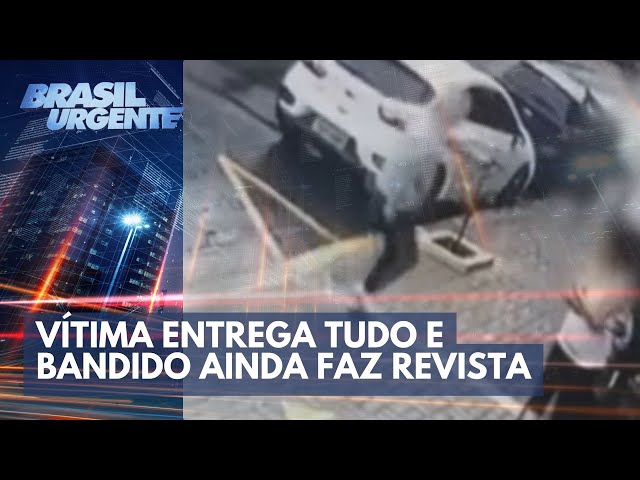 Pix: vítima entrega tudo e bandido ainda faz revista | Brasil Urgente