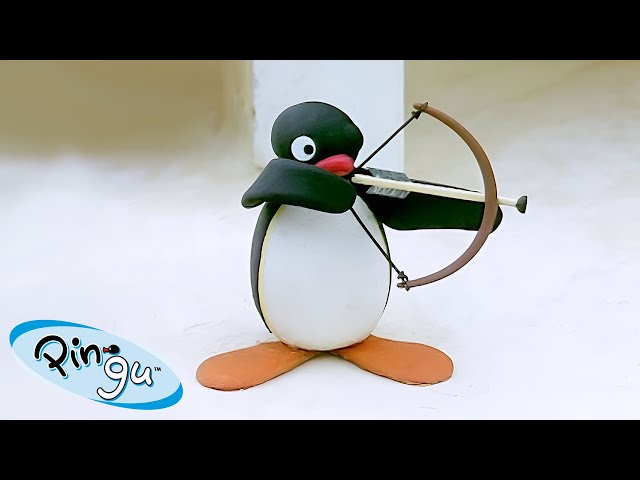 Pingu the Archer 🐧 | Pingu - Official Channel | Cartoons For Kids