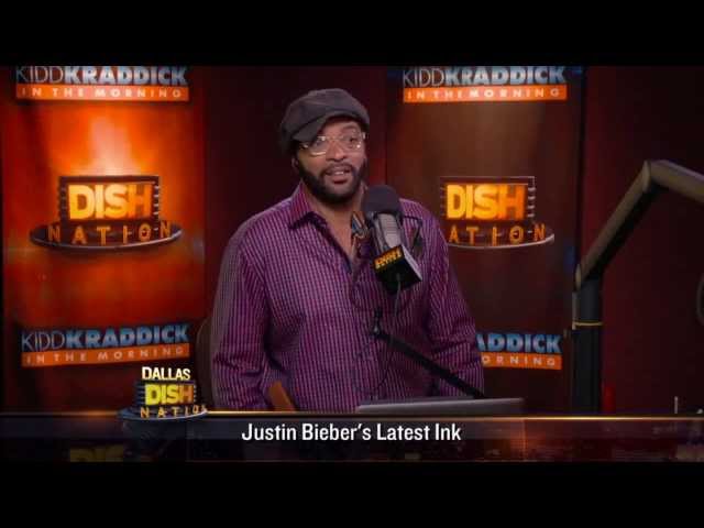 Dish Nation - Justin Bieber Tattoo's His Mom's Eye on Arm