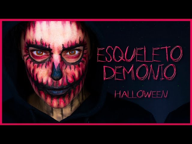 Tutorial maquillaje calavera demonio, maquillaje Halloween | Silvia Quiros