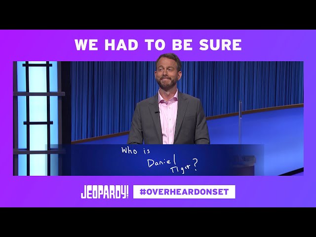 Overheard On Set: Big Bird? Daniel Tiger? We Double Checked... | JEOPARDY!