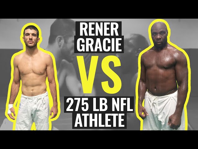 Rener Gracie Spars with 275 lb NFL Athlete (Gracie University Narrated Sparring)