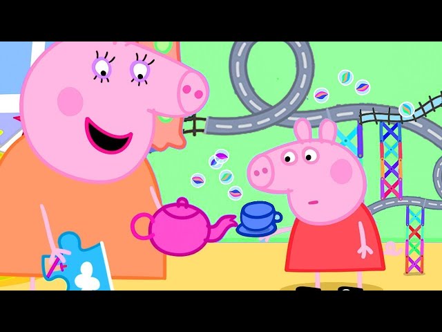 Let's Play Marble Run with Peppa Pig | Family Kids Cartoon