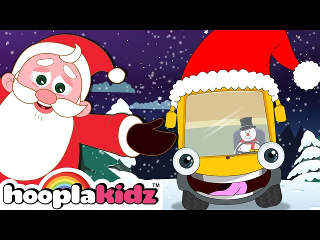 Christmas Special - Wheels On The Bus | HooplaKidz Nursery Rhymes