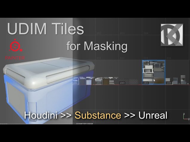 Use the Houdini Udim Tiles in Substance Painter | Part 2