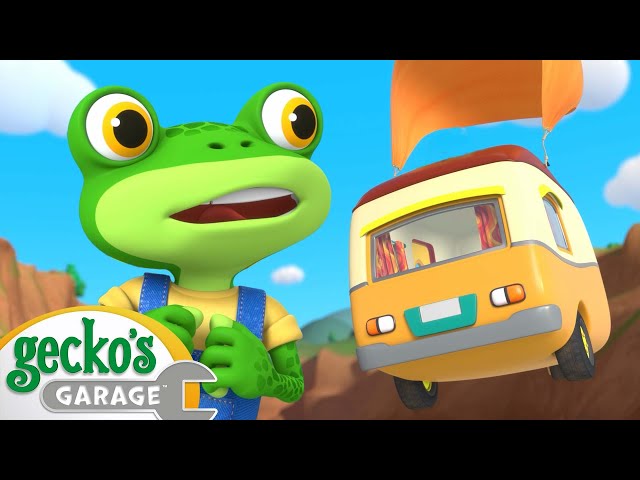 Caravan River Rescue Mission! | Gecko's Garage | Fun Kids Cartoon | Kids Videos