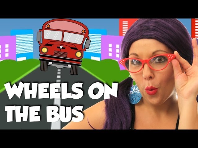 Wheels on the Bus Nursery Rhyme Song on Tea Time with Tayla