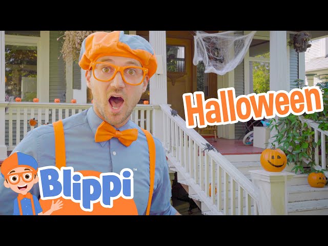 Blippi Decorates a House For Halloween - Spooky Halloween House | Educational Videos For Kids