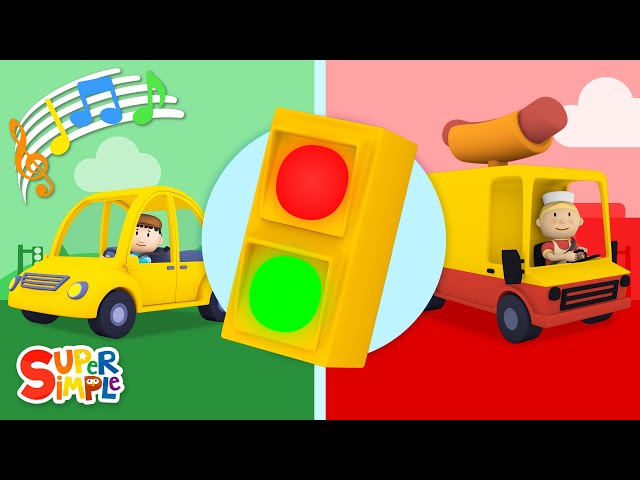 Red Light, Green Light featuring Carl's Car Wash | Stop and Go | Super Simple Songs