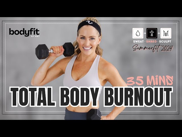 Get Ready To Sweat: 35 Minutes Of Dumbbell Burnout For Your Entire Body - SHRED DAY 6