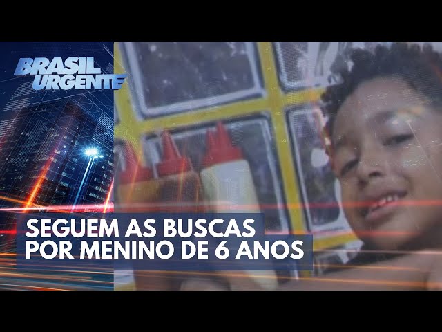 Seguem as buscas por menino de 6 anos desaparecido no RJ | Brasil Urgente