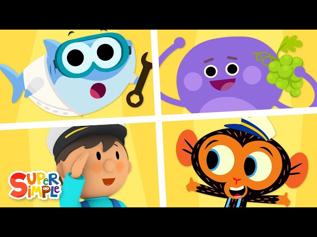 Super Simple Kids Cartoon Collection #4! | Finny The Shark, Carl's Car Wash, The Bumble Nums + More!
