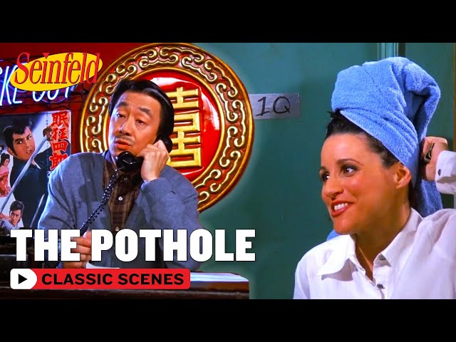 Elaine Fakes Her Address To Get Take-Out | The Pothole | Seinfeld