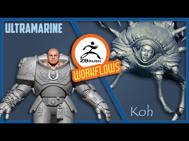 Ultramarine and Koh the Facestealer - ZBrush techniques and workflows!