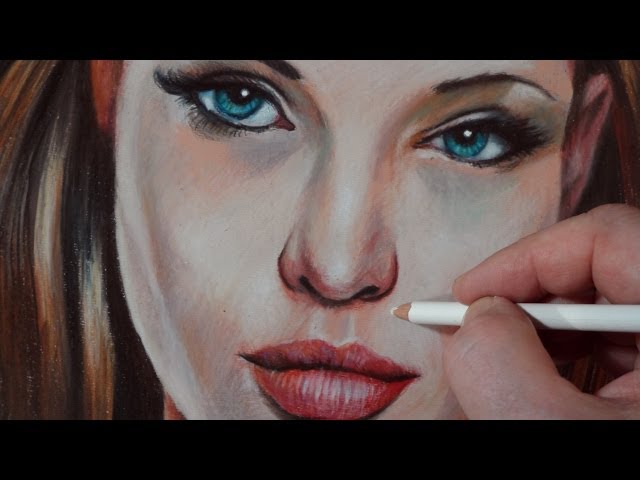 Drawing Angelina Jolie, Time Lapse