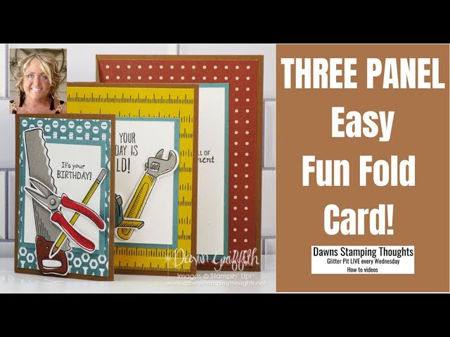 Easy  Three  Panel  Fun  Fold  Card
