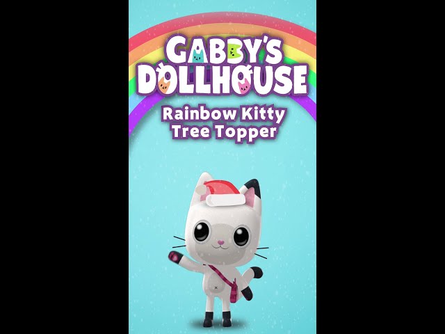 DIY Rainbow Kitty Tree Topper Craft 🎄😻 Gabby's Dollhouse is now streaming on Netflix!