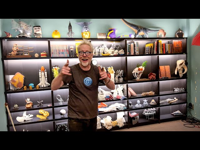 Adam Savage's Bookshelf Lighting Solution!