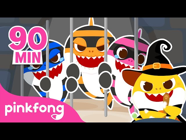 Thief Shark Family Hide-and-seek + More | Halloween Cartoon Special | Pinkfong Baby Shark Official