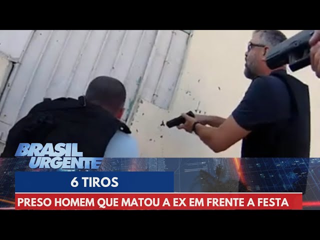 Preso homem que matou a ex em frente a festa junina | Brasil Urgente