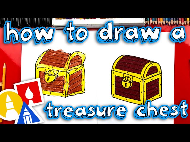 How To Draw A Treasure Chest (parallel lines)