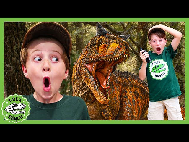 Dinosaurs & Mystery Message in a Bottle! | T-Rex Ranch Dinosaur Videos for Kids