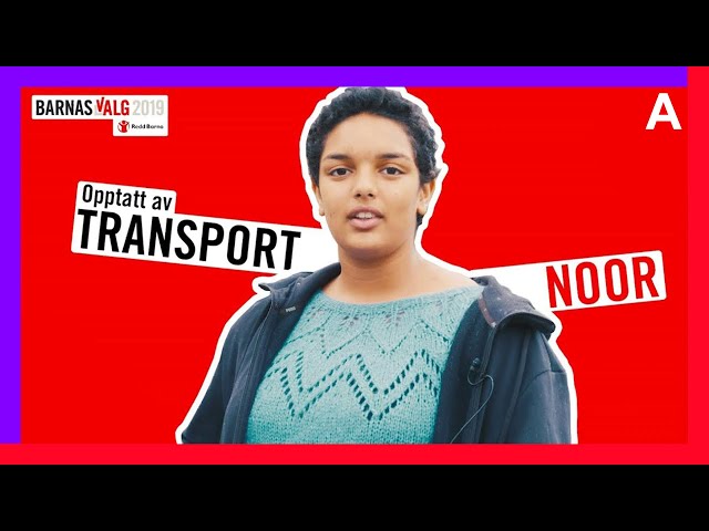 Noor (15) vil ha bedre og flere muligheter til kollektiv transport! - Barnas Valgshow