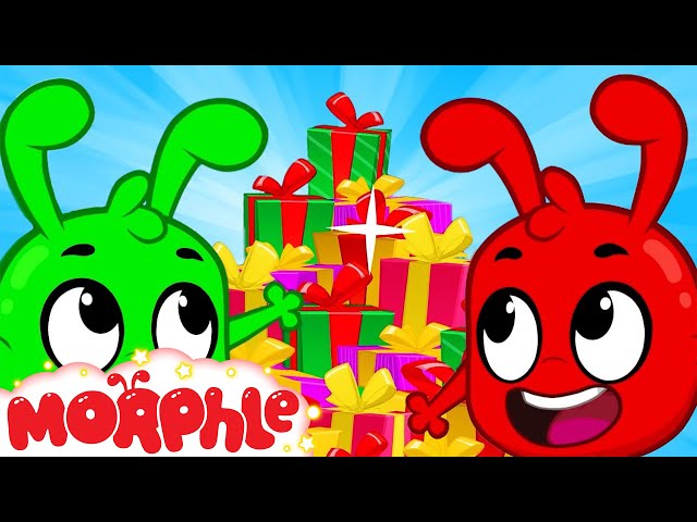 Santas Sleigh Race - Morphle’s vs Orphle | Cartoons for Kids | My Magic Pet Morphle