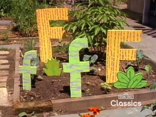 Sesame Street - Letter Garden F (with no added sound effects)