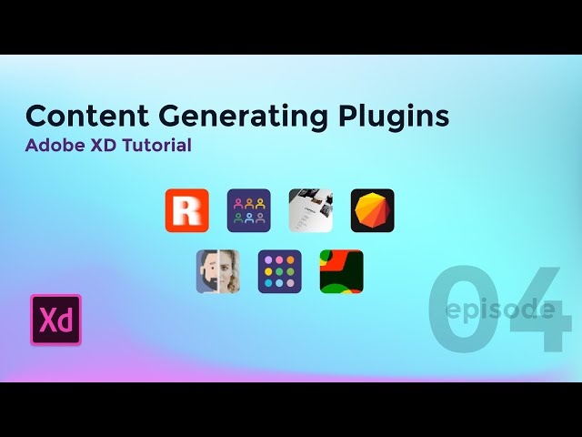 Content Generating Plugins - Adobe XD Tutorial