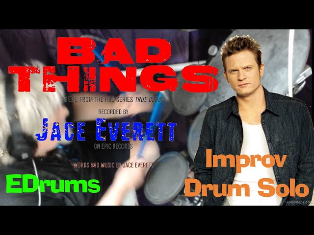 S04E04 Bad Things - Jace Everett - True Blood - EDrums - Improv Drum Solo - Stick Recovery - 240411