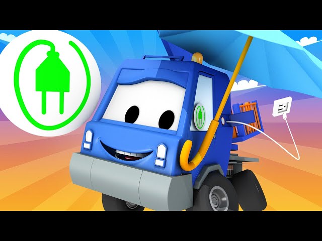 Kids Car Wash -  Chuck the Cherry Picker - Car City ! Trucks Cartoon for kids